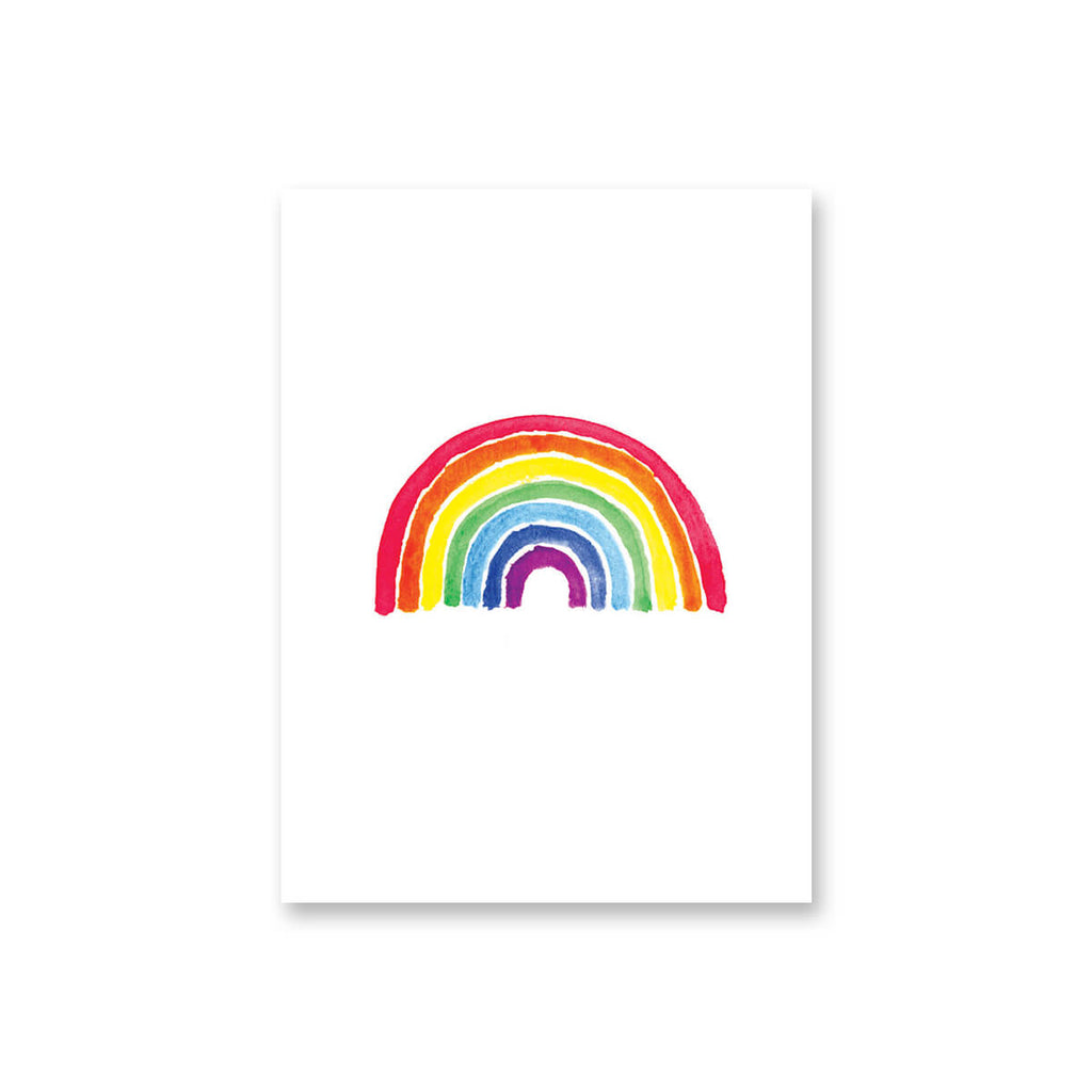 Rainbow Mini Greetings Card by Dominic Early for Earlybird Designs