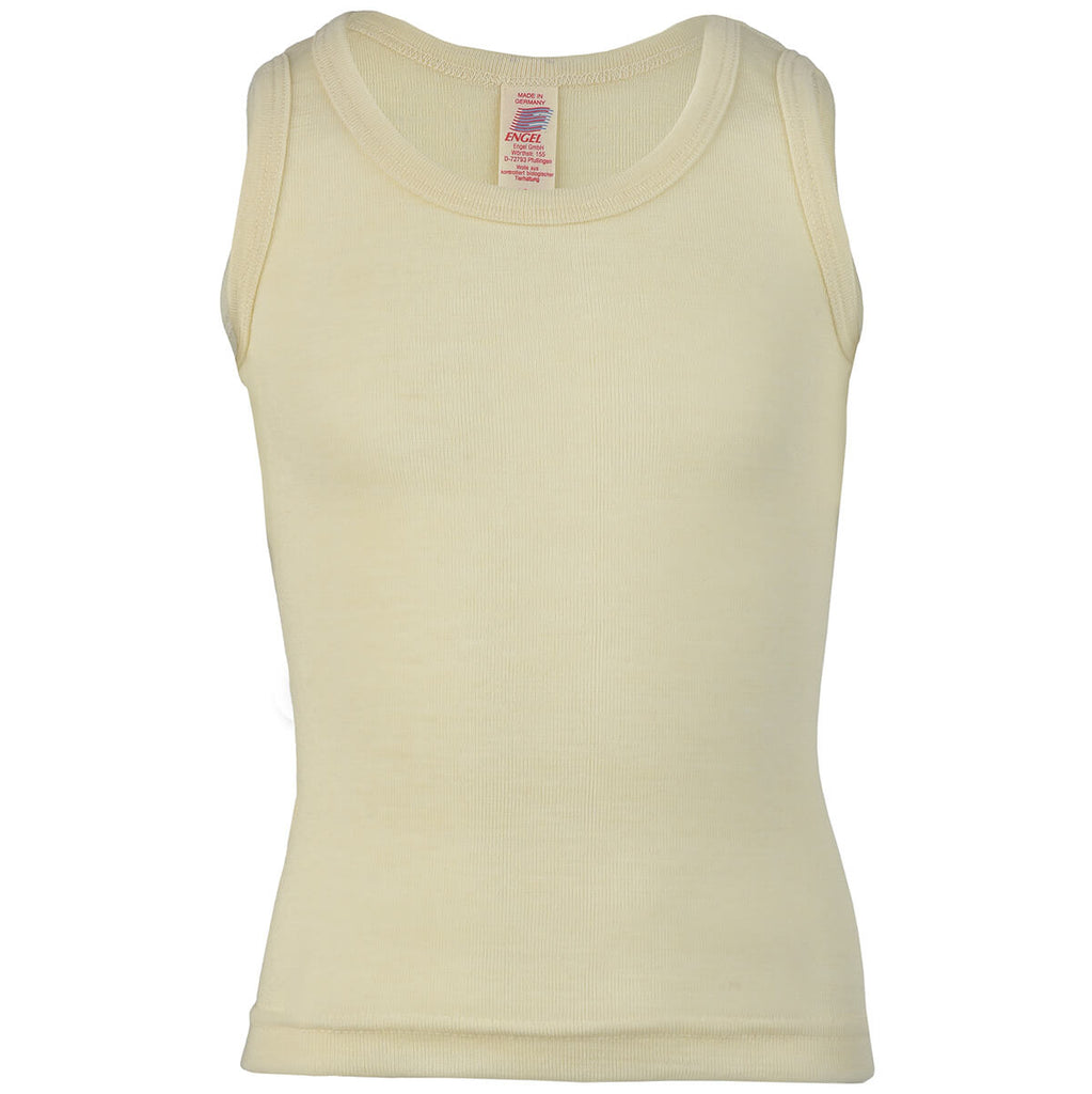 Wool Sleeveless Vest in Natural by Engel