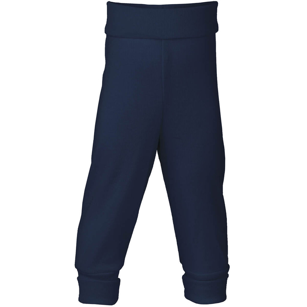 Wool / Silk Baby Pants in Navy Blue by Engel
