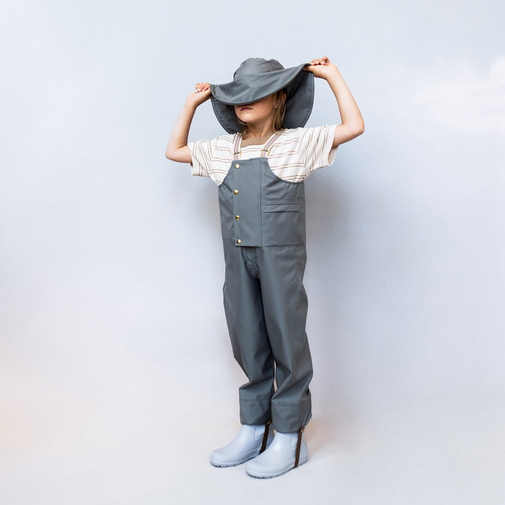 Dungarees in Slate by Fairechild