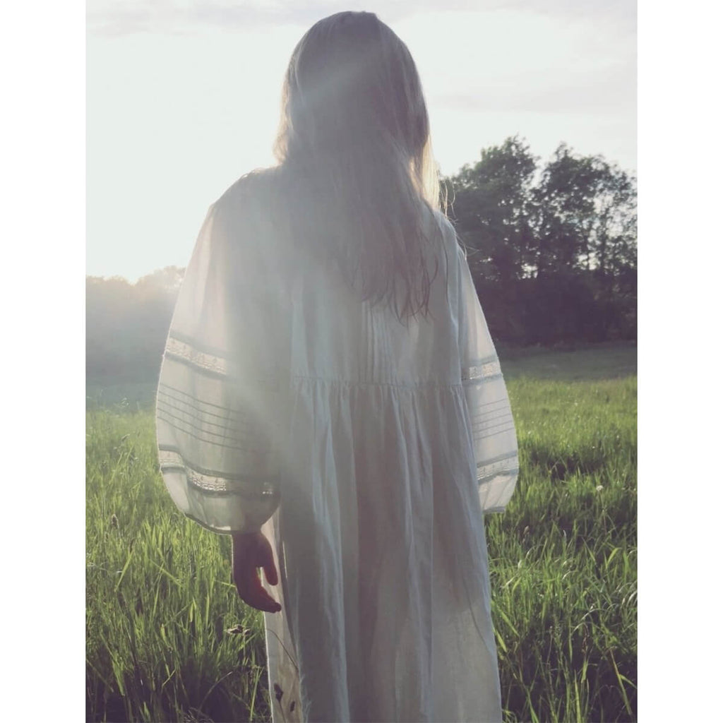 The Maple Nightdress in Vintage White by Faune
