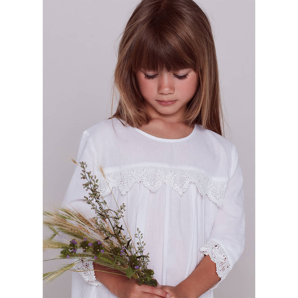 The Robin Nightdress in Pure White by Faune