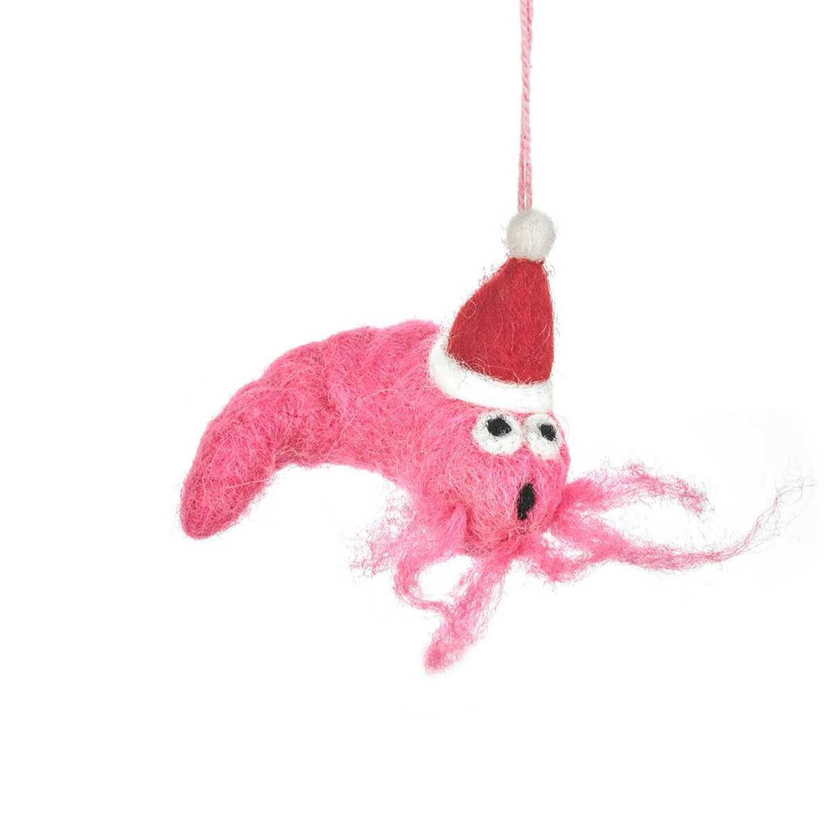 Christmas Prawn Hanging Decoration by Felt So Good