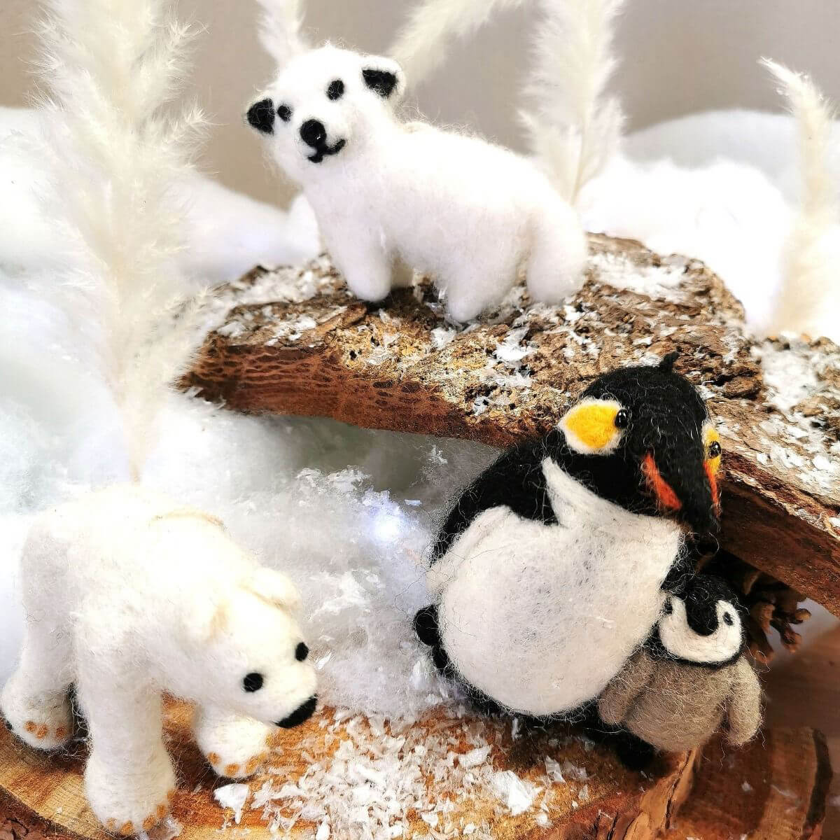 Polar Bear Christmas Tree Decoration by Felt So Good