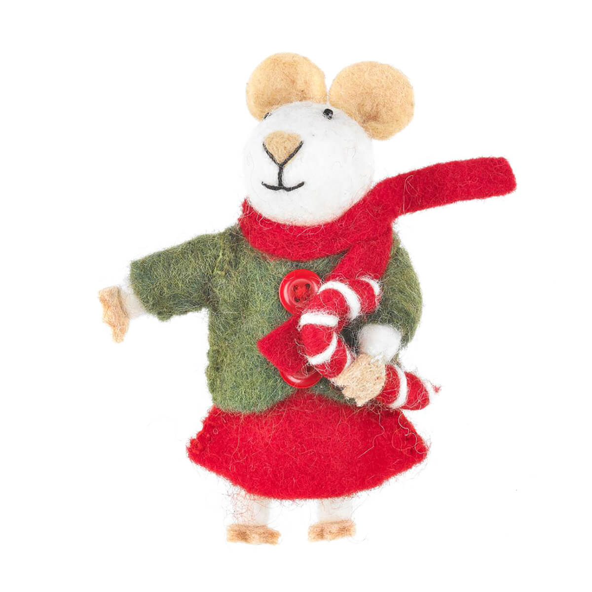 Christmas Mouse Tree Decoration by Felt So Good
