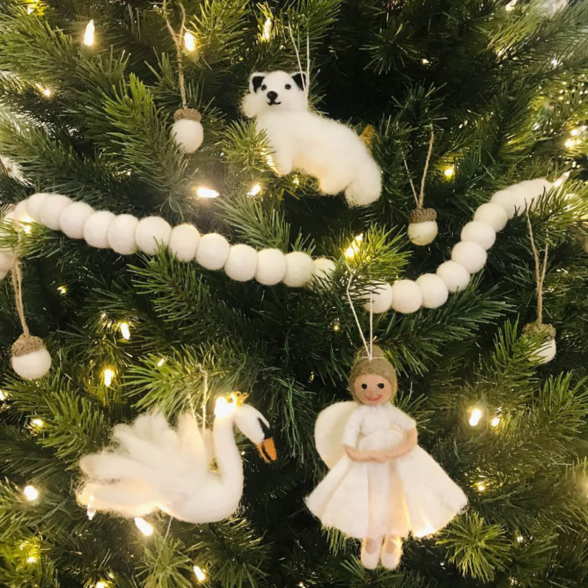 Christmas Angel Tree Decoration by Felt So Good