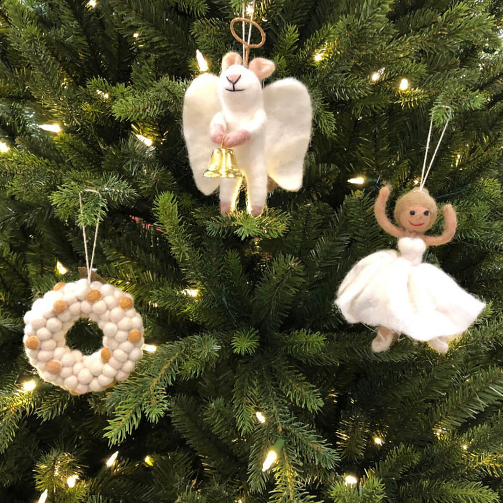 Angelica Mouse Christmas Tree Decoration by Felt So Good