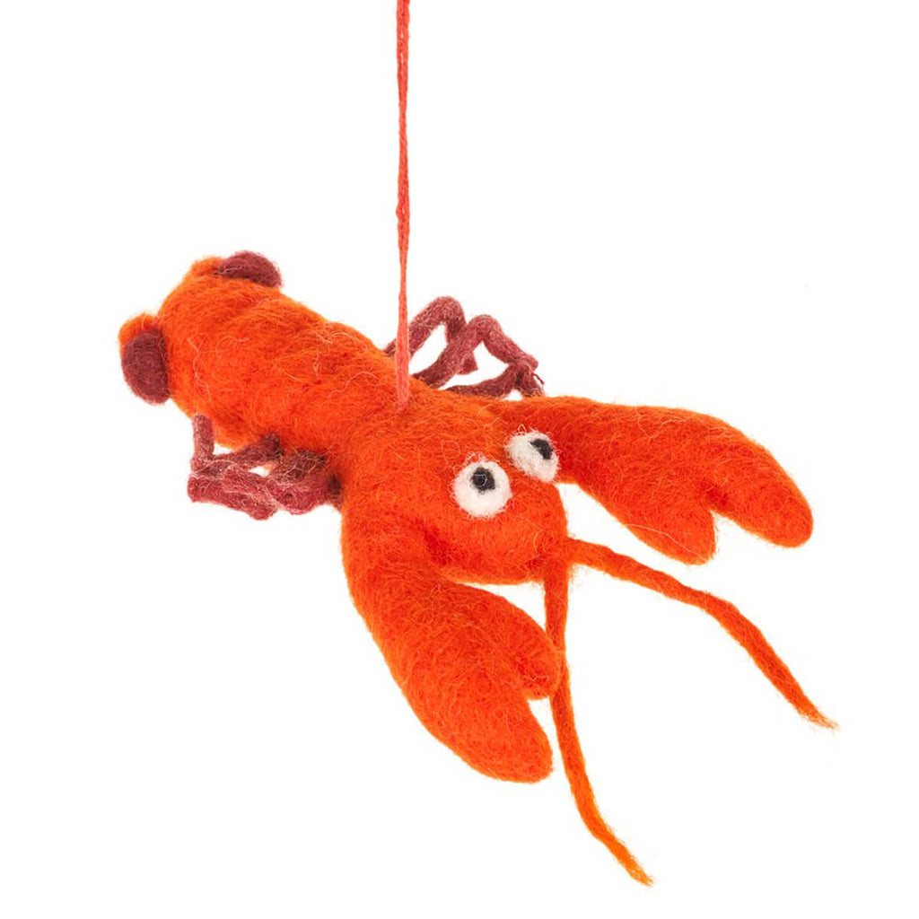 Louella The Lobster Hanging Decoration by Felt So Good