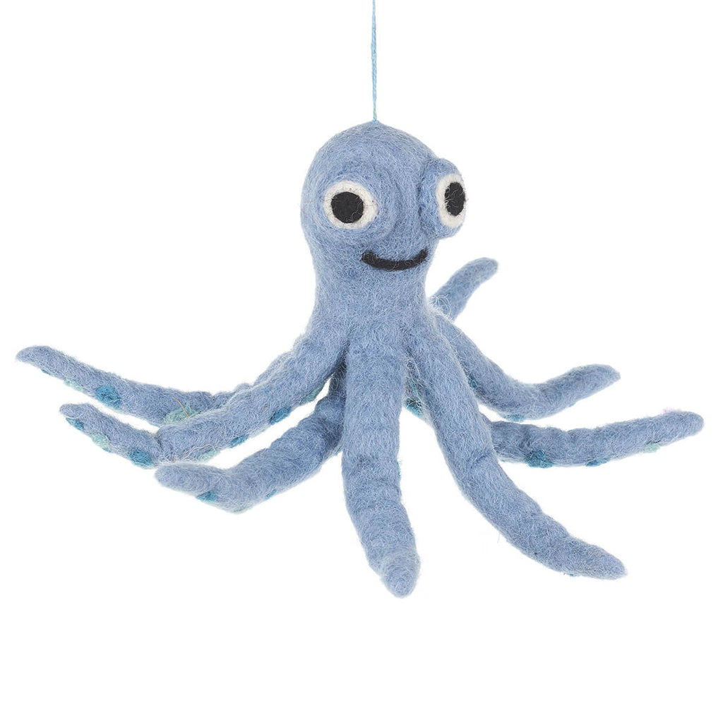 Ollie The Octopus Hanging Decoration by Felt So Good