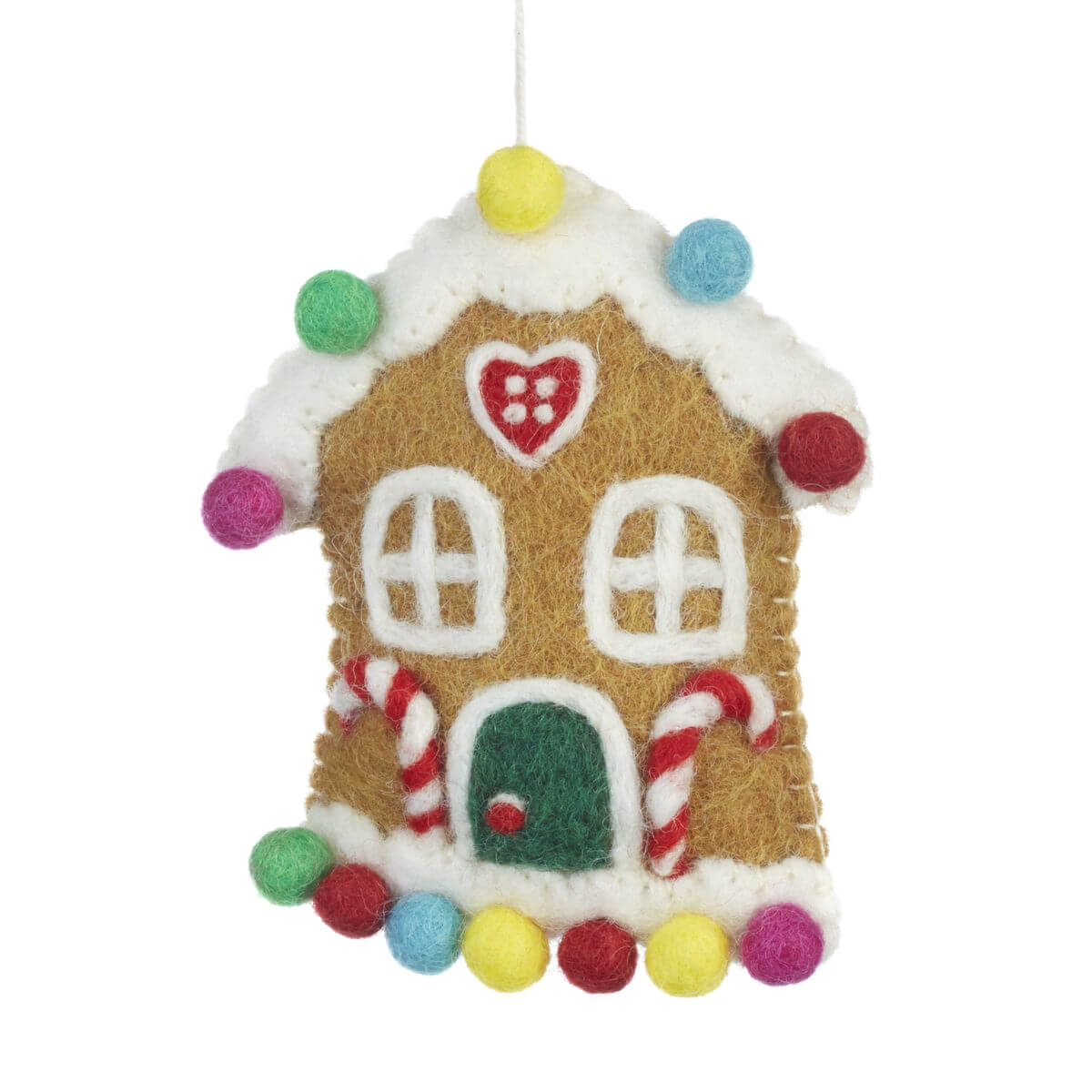 Gingerbread House Christmas Tree Decoration by Felt So Good