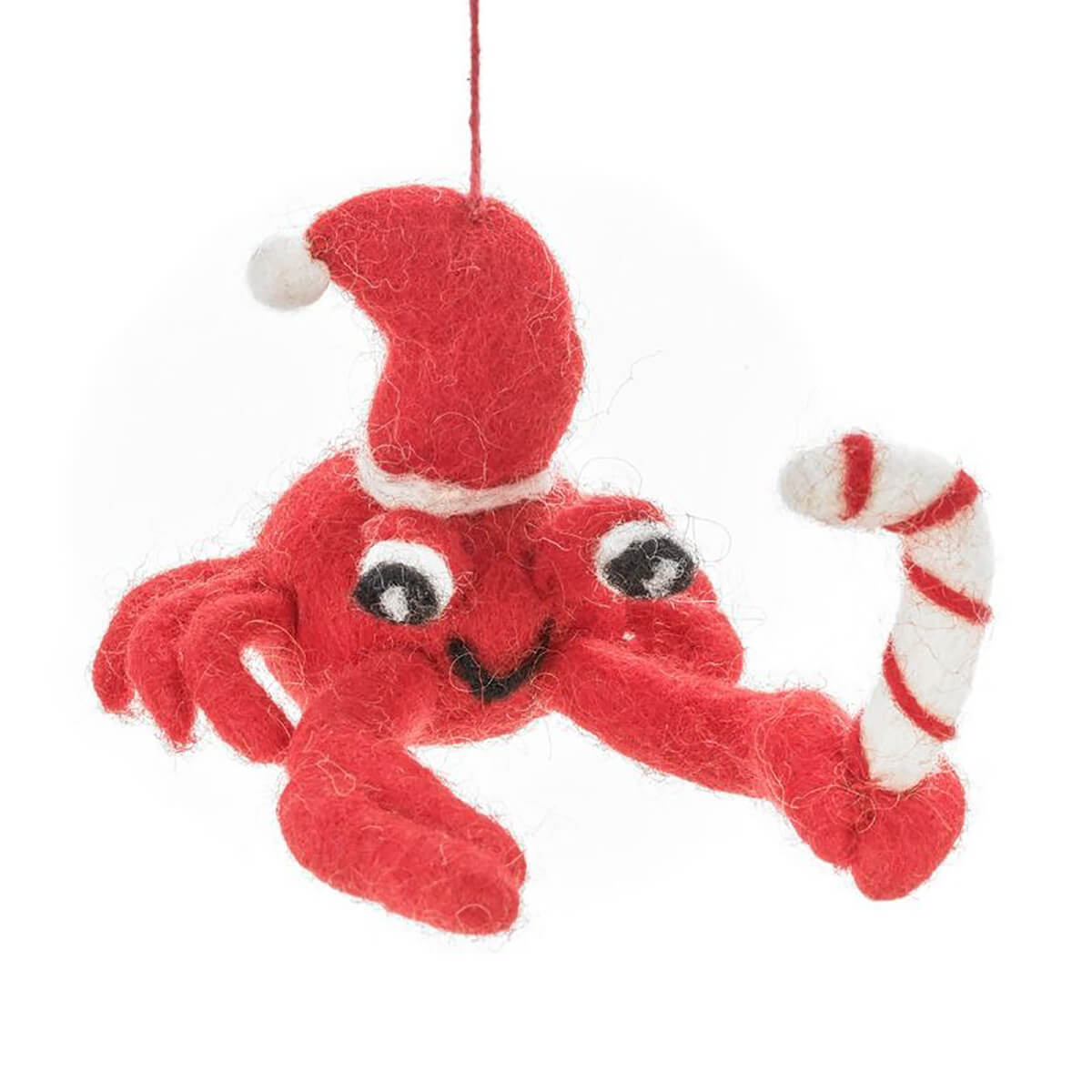 Christmas Crab Hanging Decoration by Felt So Good – Junior Edition