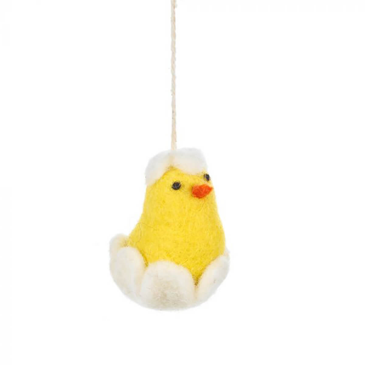 Handmade Felt Baby Chicklet Hanging Decoration by Felt So Good