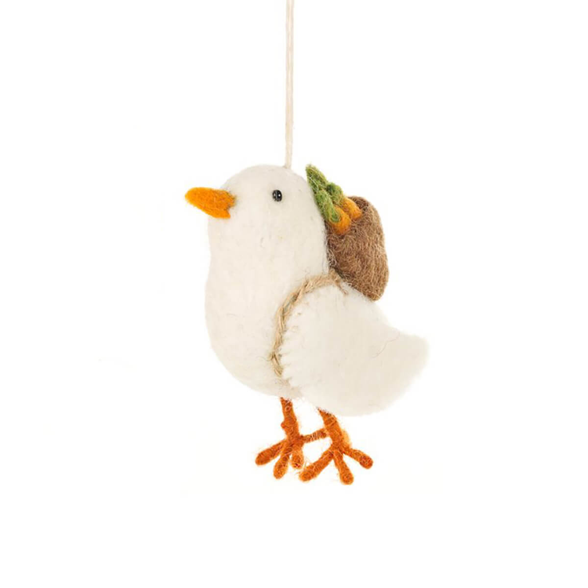 Handmade Needle Felt Chirpy Chicks Hanging Easter Decoration by Felt So Good