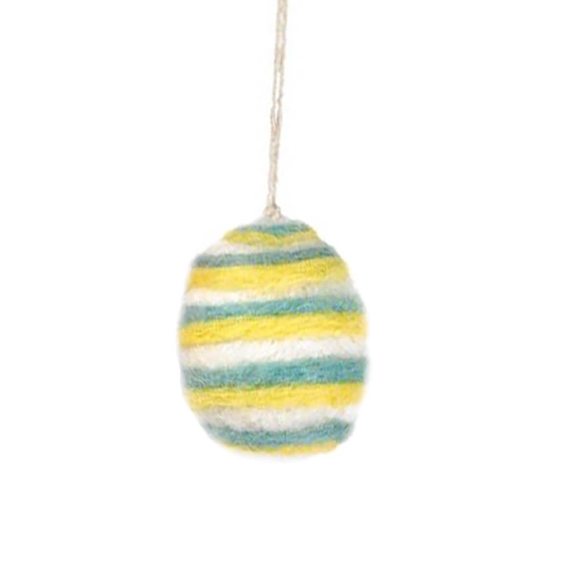 Handmade Needle Felt Easter Egg Hanging Easter Decoration by Felt So Good