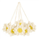 Handmade Hanging Daisy Felt Easter Decoration by Felt So Good