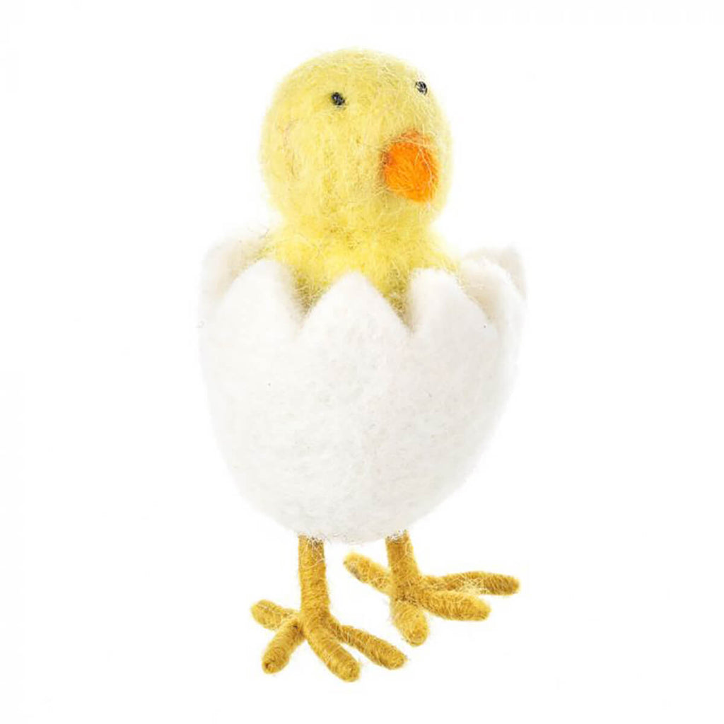 Handmade Felt Hatching Chick Standing Easter Felt Decoration by Felt So Good