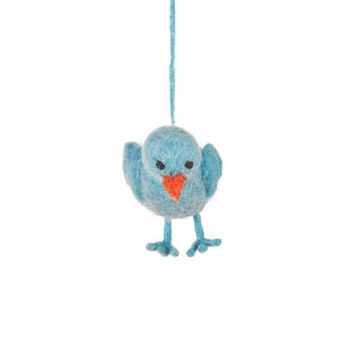 Handmade Needle Felt Hanging Easter Chick Decoration by Felt So Good