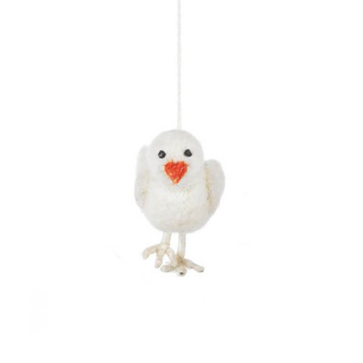 Handmade Needle Felt Hanging Easter Chick Decoration by Felt So Good