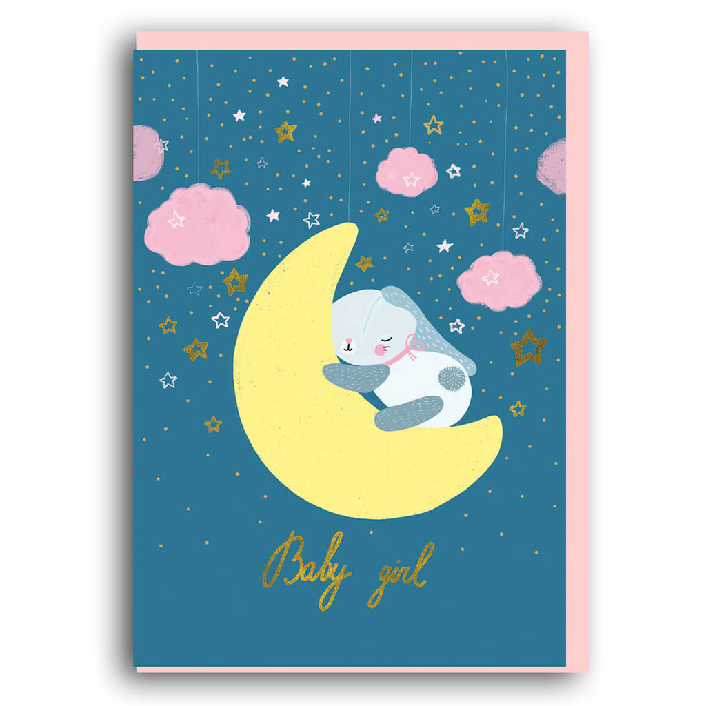 Baby Girl Greetings Card by Forever Funny