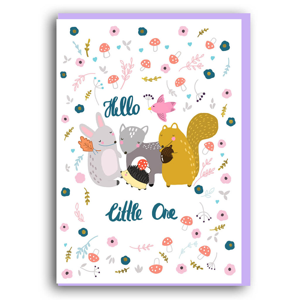 Hello Little One Greetings Card by Forever Funny