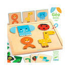 GeoBasic Magnetic Wooden Puzzle by Djeco