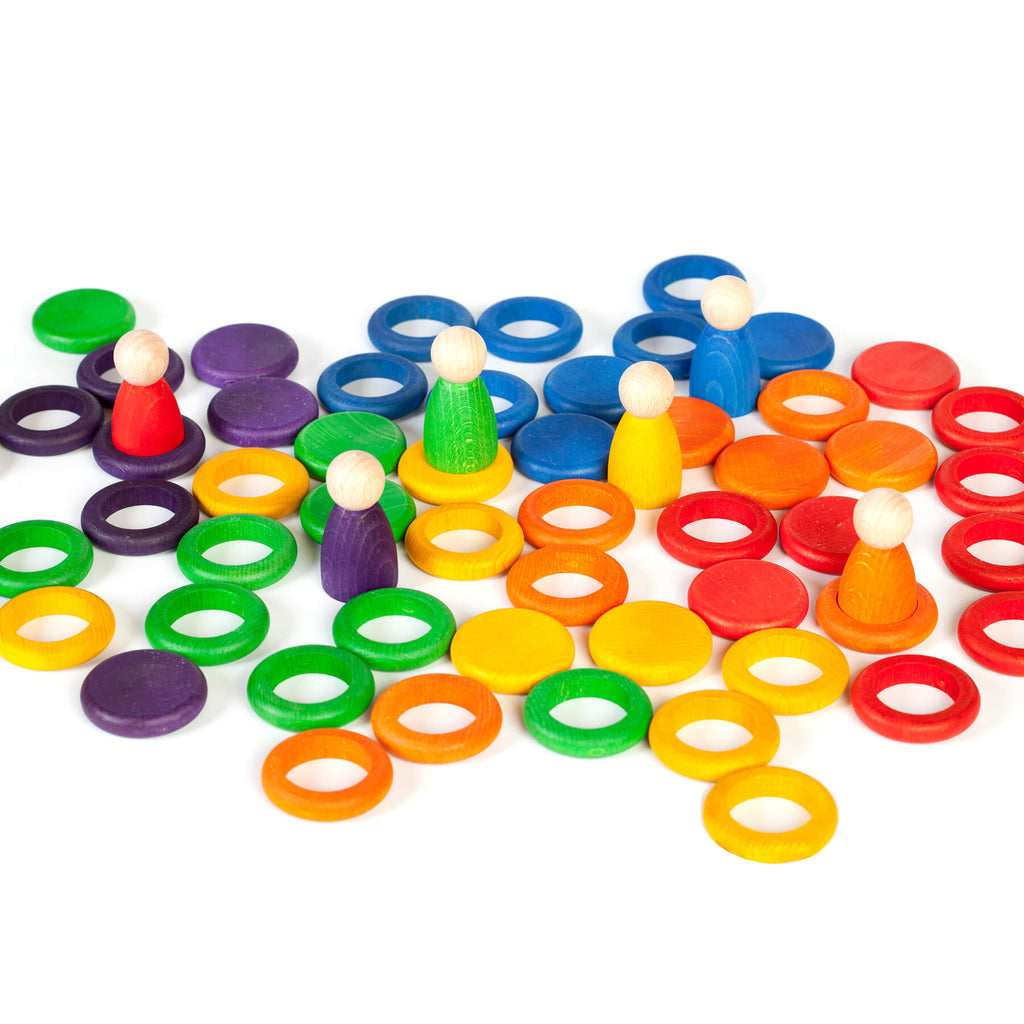 Nins, Rings and Coins (Rainbow Colours) by Grapat