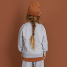 Dropped Shoulder Sweater in Grey Melange by Gray Label