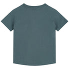 Crew Neck T Shirt in Blue Grey by Gray Label