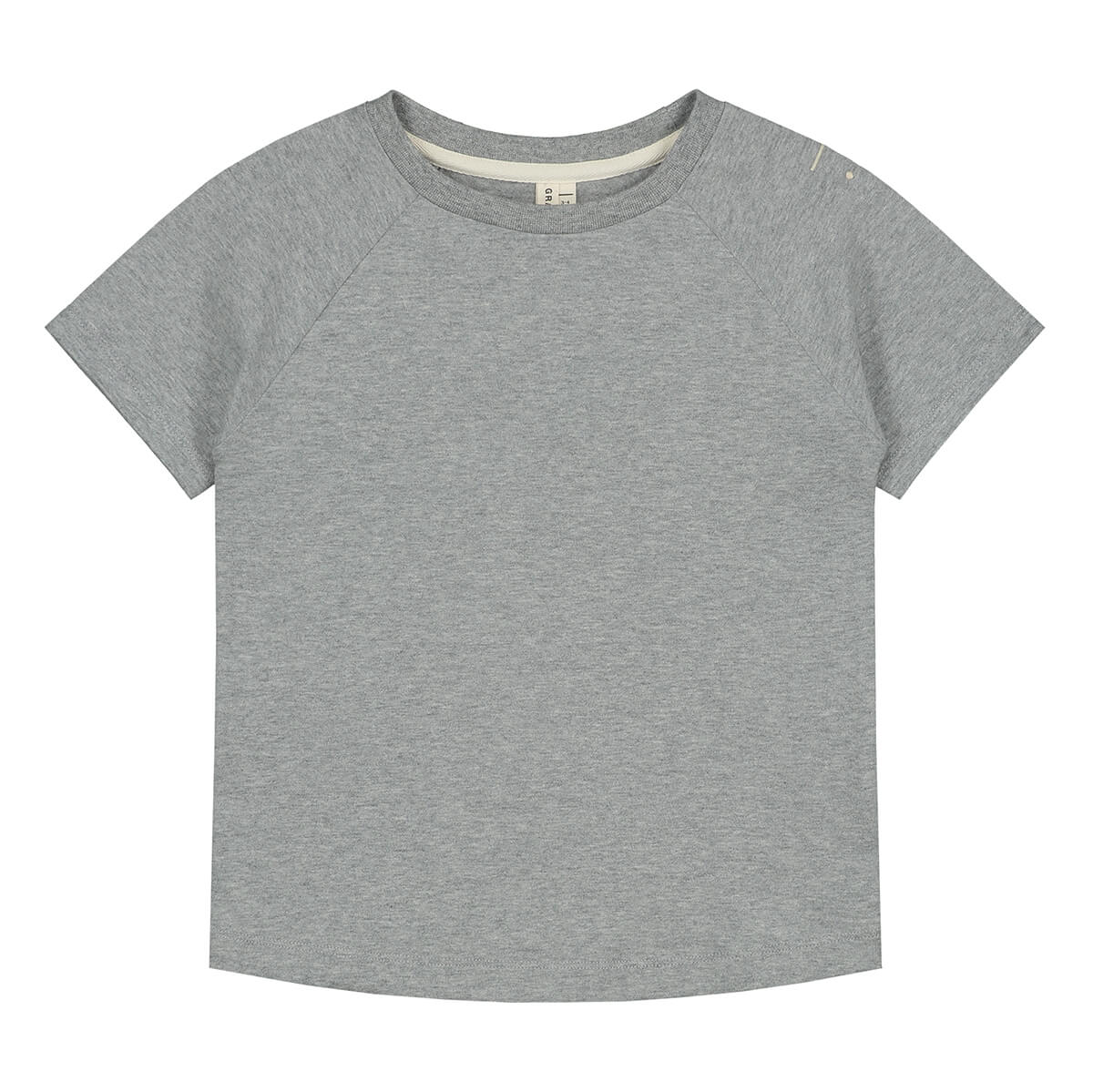 Crew Neck T Shirt in Grey Melange by Gray Label