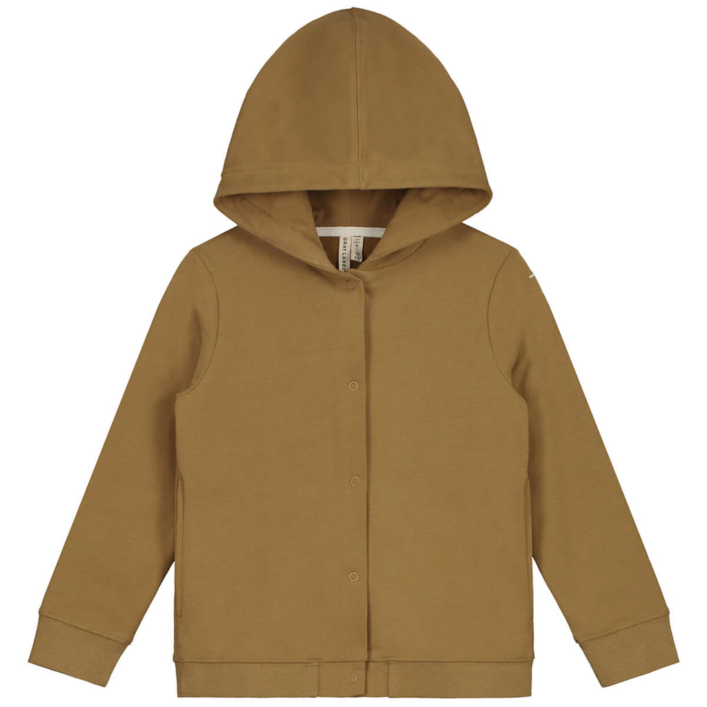 Hooded Cardigan in Peanut by Gray Label