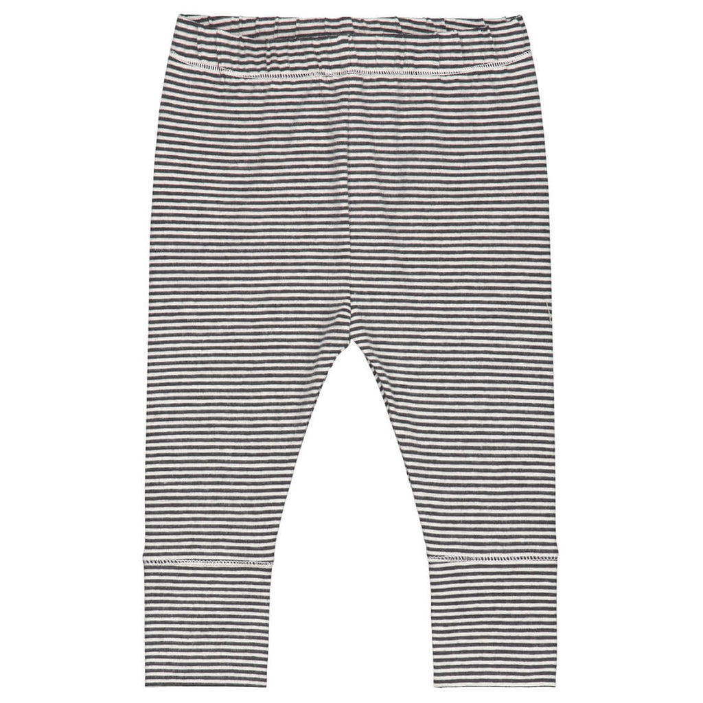 Striped Baby Leggings in Nearly Black by Gray Label