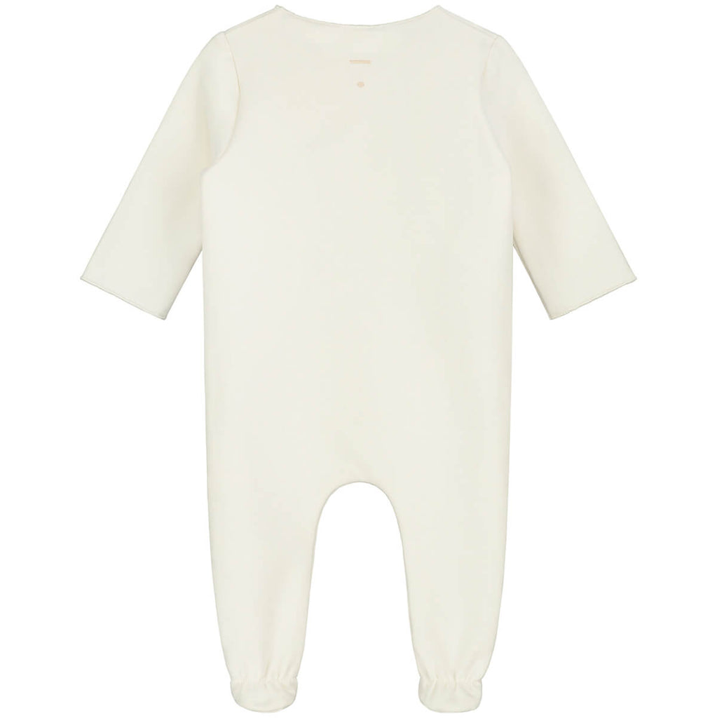 Newborn Suit With Snaps in Cream by Gray Label