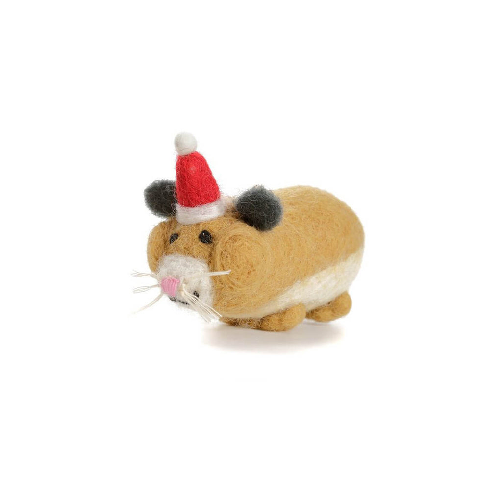 Hamster in Hat Felt Hanging Decoration by Amica