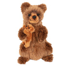 Brown Mama Bear With Baby by Hansa