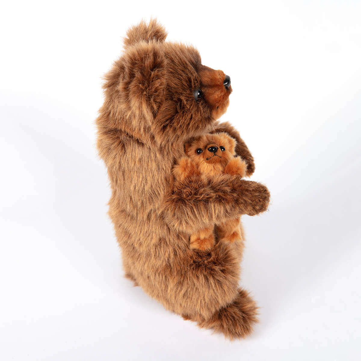 Brown Mama Bear With Baby by Hansa