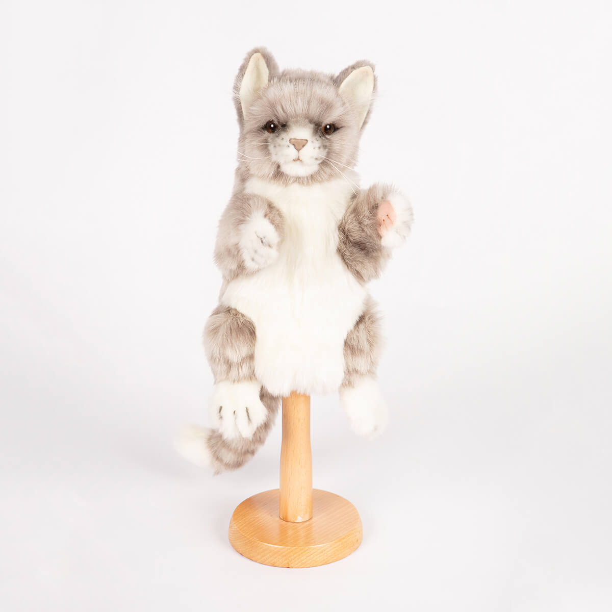 Jacquard Cat Hand Puppet (30cm) by Hansa – Junior Edition