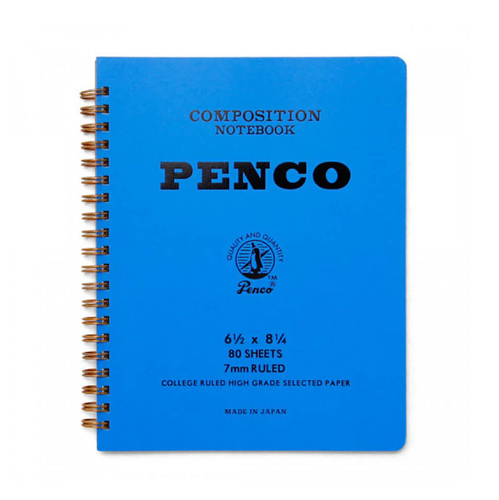 Large Coil Notebook in Blue by Hightide Penco
