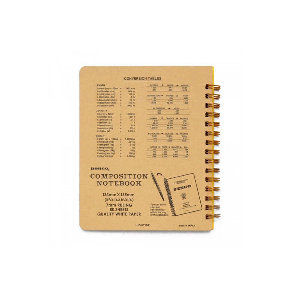 Small Coil Notebook in Yellow by Hightide Penco