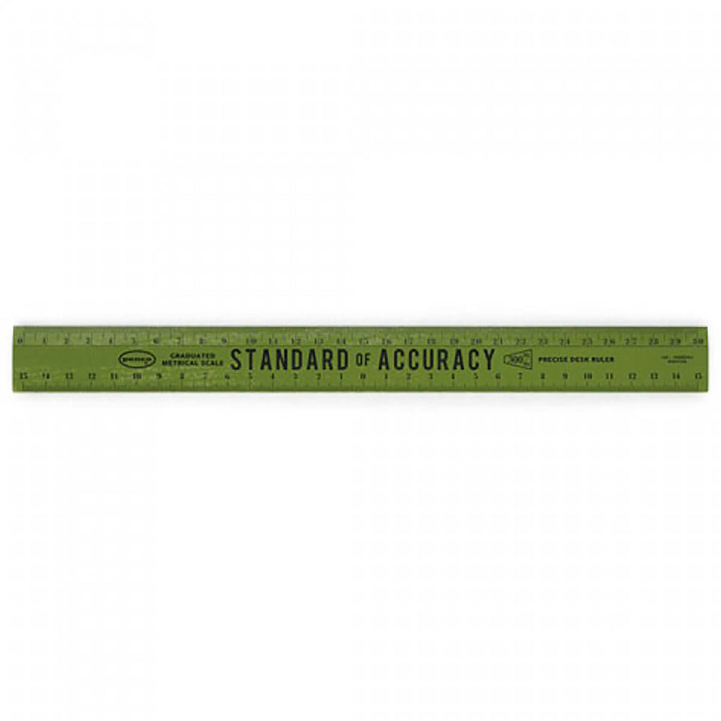 Wooden 30cm Ruler (Various Colours) by Penco