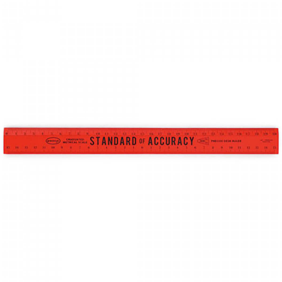 Wooden 30cm Ruler (Various Colours) by Penco