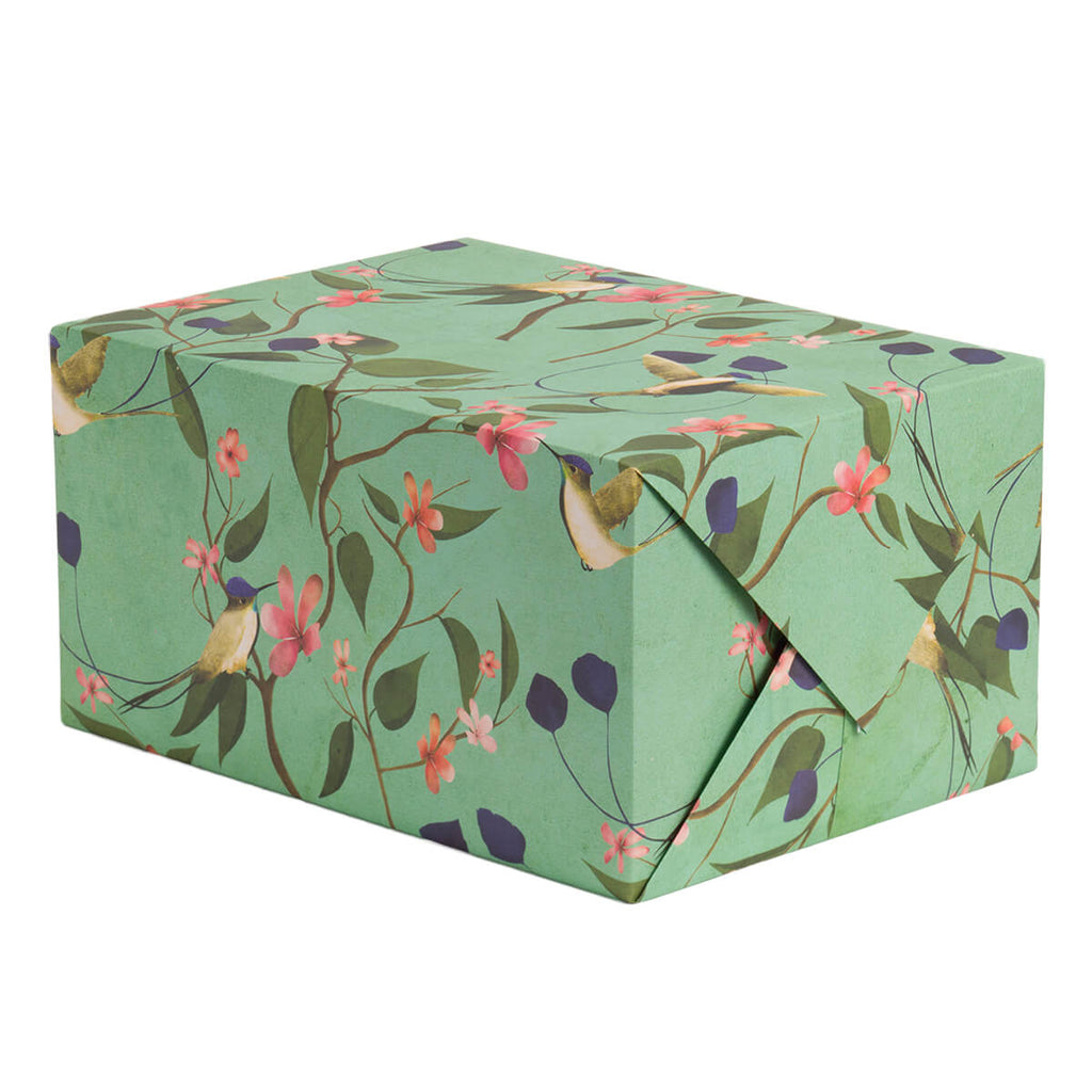 Hummingbird Gift Wrap by Carrie May for Lagom Design