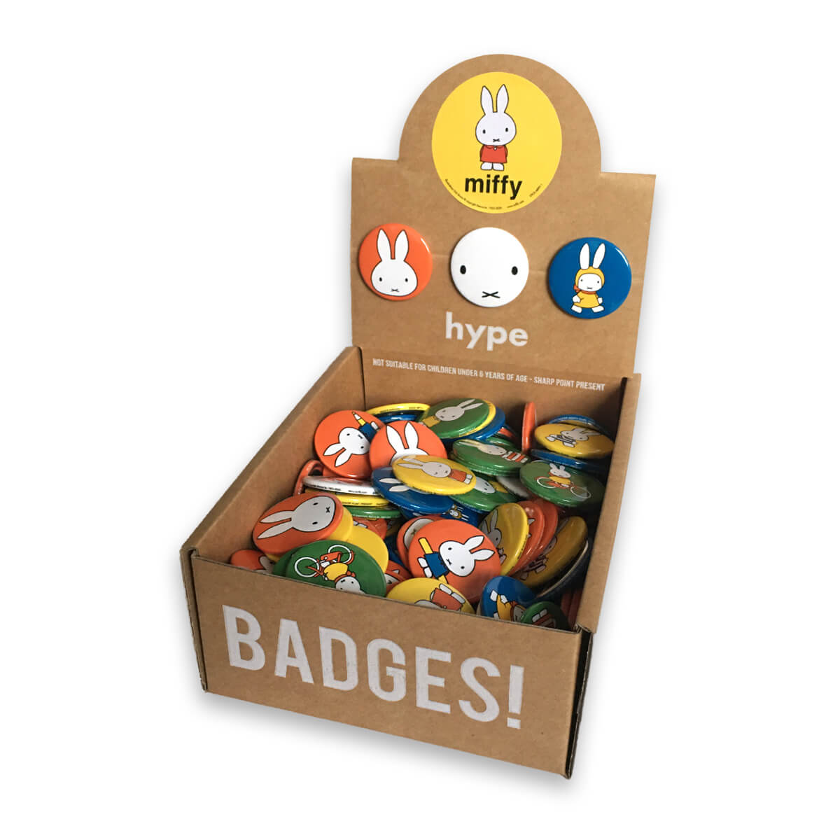 Miffy Assorted Button Badges by Dick Bruna for Hype Card – Junior