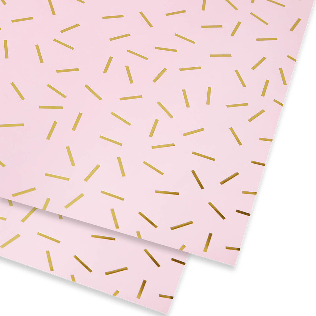 Ikigai Blossom Foiled Gift Wrap by Kelly Hyatt for Lagom Design
