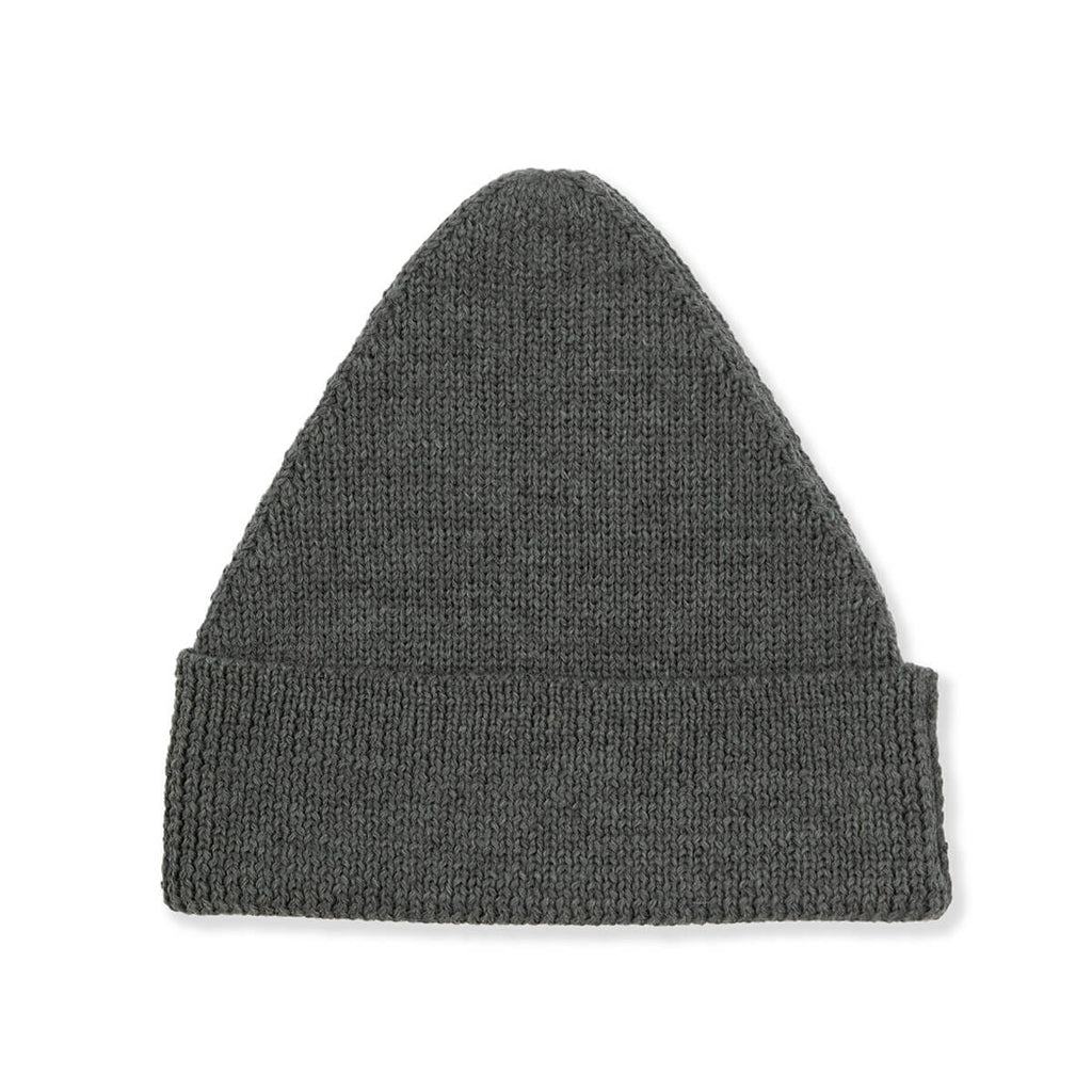 Adult Highland Wool Port Beanie in Charcoal by James Street Co.