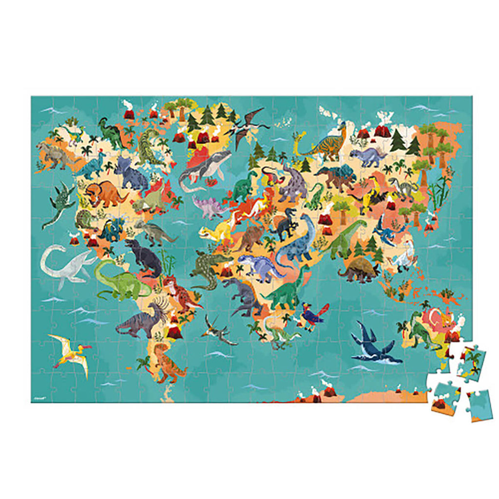 The Dinosaurs 200 Piece Educational Jigsaw Puzzle by Janod