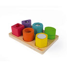 I Wood Shapes and Sounds 6 Block Puzzle by Janod