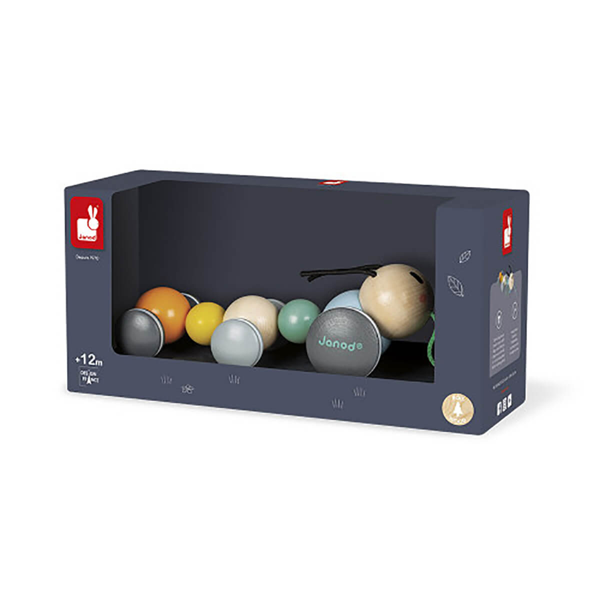 Sweet Cocoon Pull Along Caterpillar by Janod