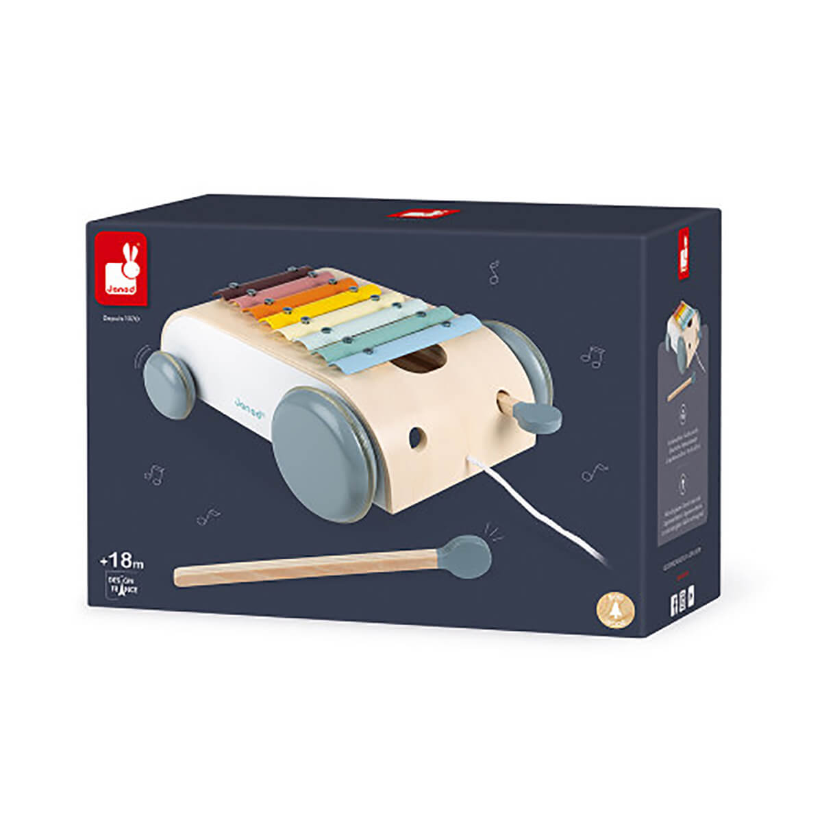 Sweet Cocoon Xylopone Roller Toy by Janod