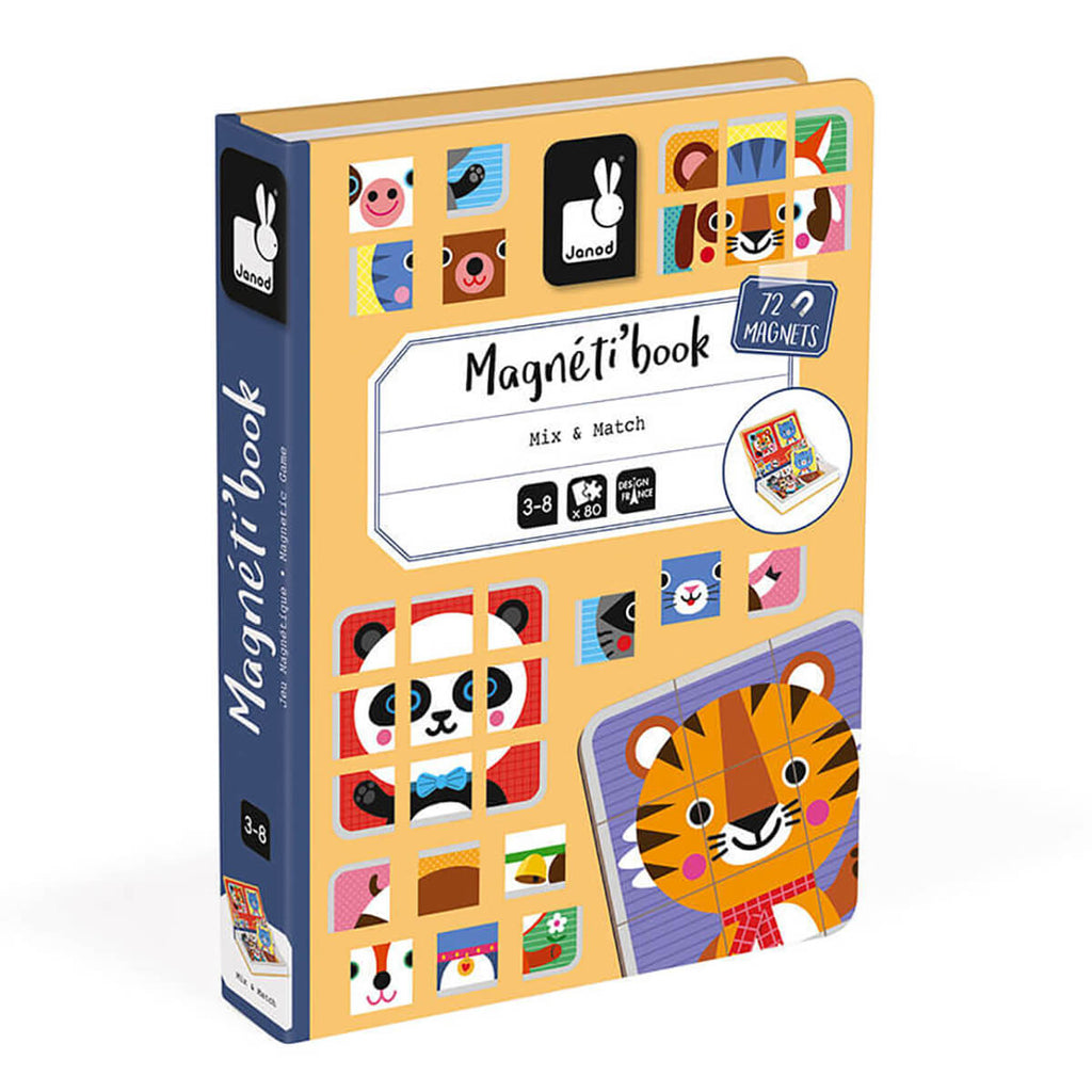 Mix And Match Animals Magneti Book by Janod