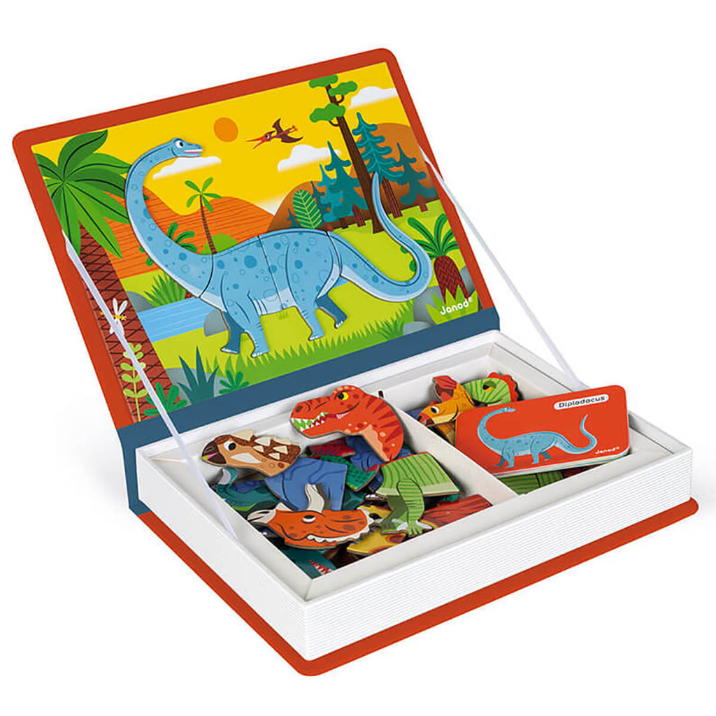 Dinosaurs Magneti Book by Janod